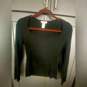 H&M Knit Square Neck Top
